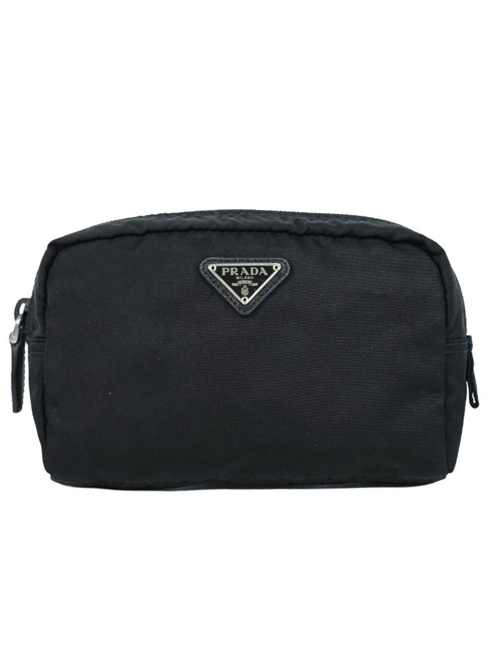 Prada Nylon Pouch Case Black